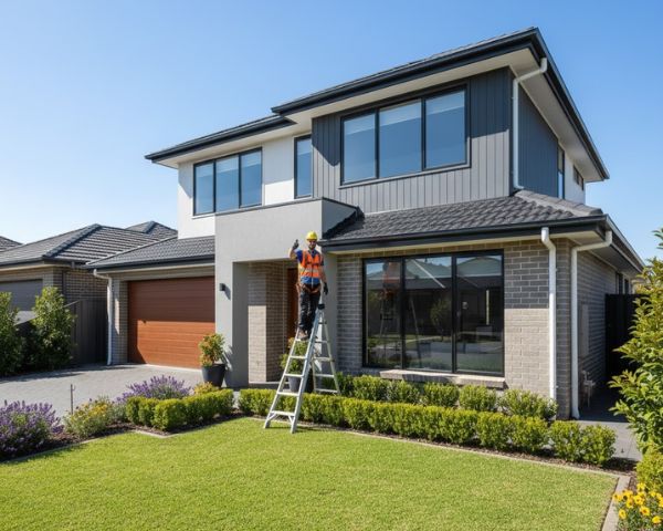 Melbourne home with new gutter guard system installed by Golden Star Gutter Cleaning
